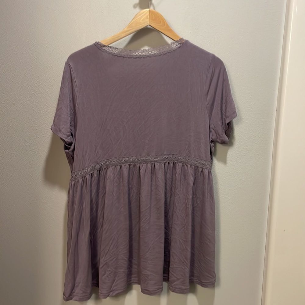 Torrid light purple super soft knit top - Picture 8 of 10